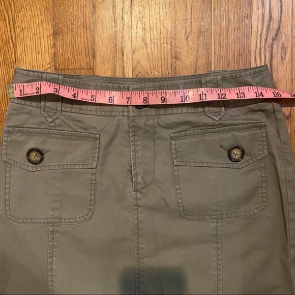 Banana Republic Green Cargo Pockets Mini Skirt - Picture 8 of 16